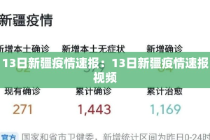 13日新疆疫情速报：13日新疆疫情速报视频