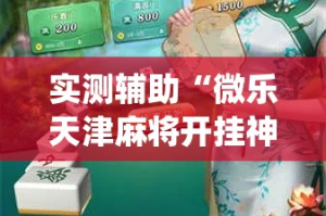 实测辅助“微乐天津麻将开挂神器”(透视)其实确实有挂