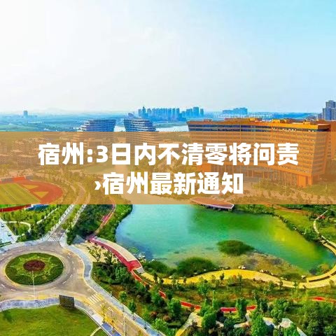 宿州:3日内不清零将问责›宿州最新通知