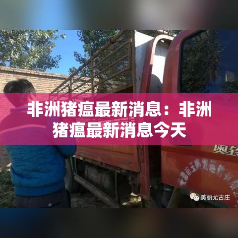 非洲猪瘟最新消息：非洲猪瘟最新消息今天