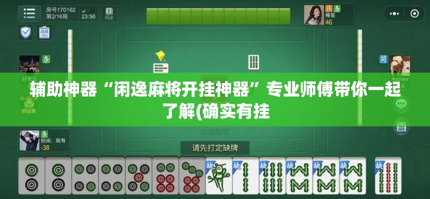 辅助神器“闲逸麻将开挂神器”专业师傅带你一起了解(确实有挂