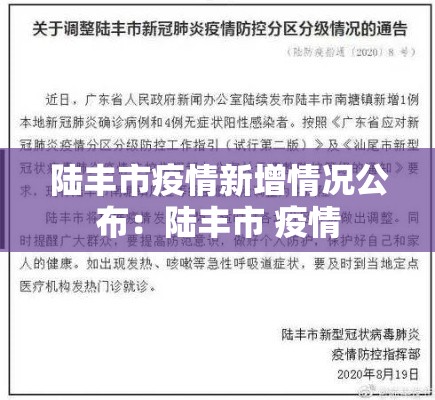 陆丰市疫情新增情况公布:陆丰市 疫情 陆丰市疫情新增情况公布:陆丰市 疫情