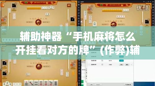 辅助神器“手机麻将怎么开挂看对方的牌”(作弊)辅助透视教程