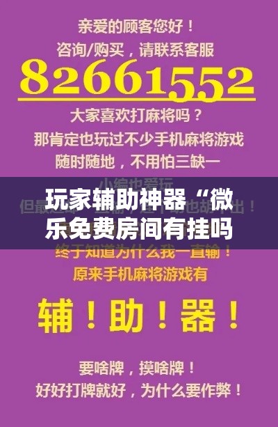 玩家辅助神器“微乐免费房间有挂吗”科技辅助神器手机版
