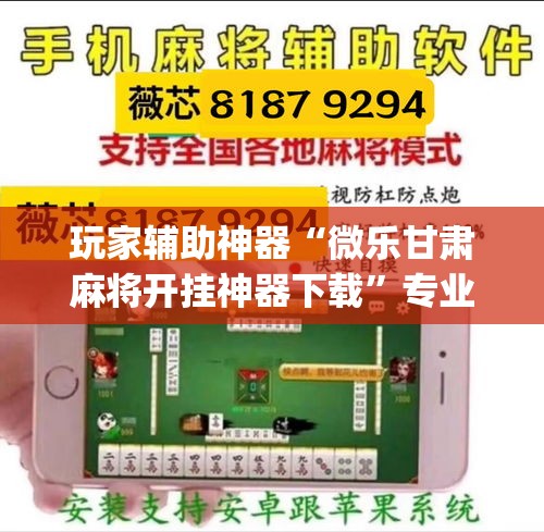 玩家辅助神器“微乐甘肃麻将开挂神器下载	”专业师傅带你一起了解(确实有挂