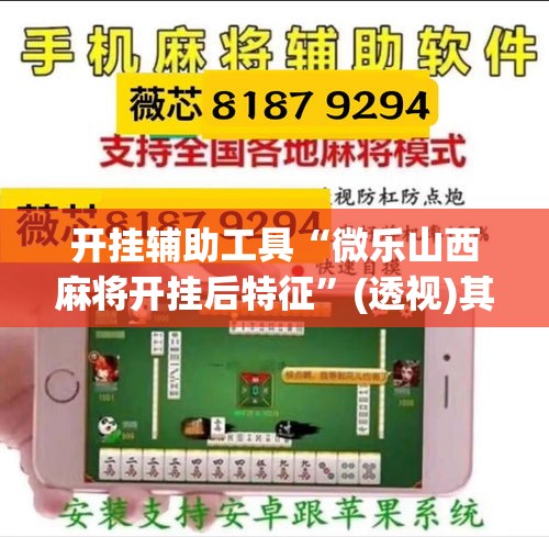 开挂辅助工具“微乐山西麻将开挂后特征	”(透视)其实确实有挂