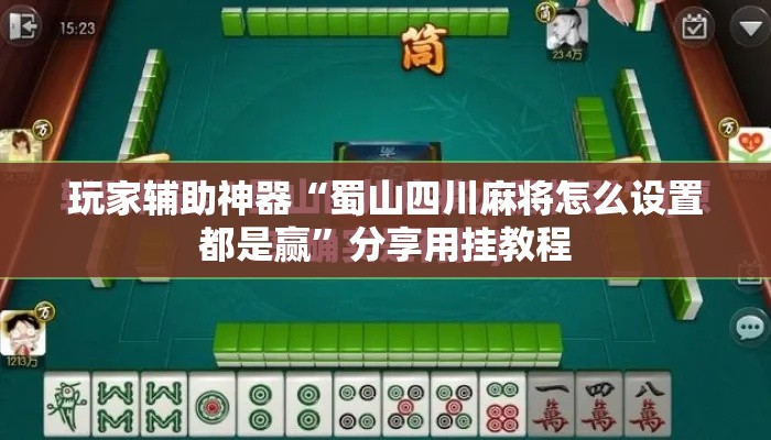 玩家辅助神器“蜀山四川麻将怎么设置都是赢”分享用挂教程