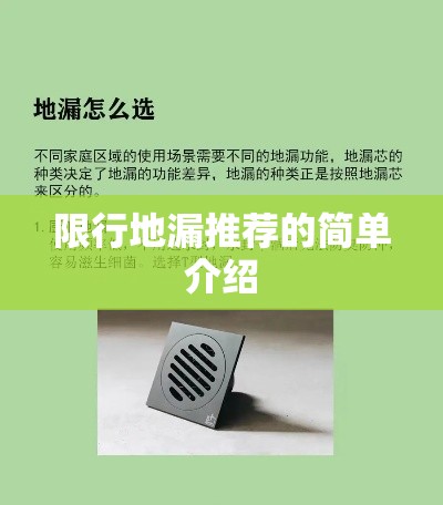 限行地漏推荐的简单介绍