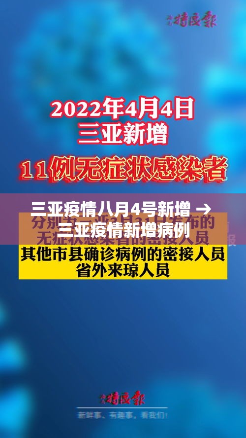 三亚疫情八月4号新增 → 三亚疫情新增病例 三亚疫情八月4号新增 → 三亚疫情新增病例