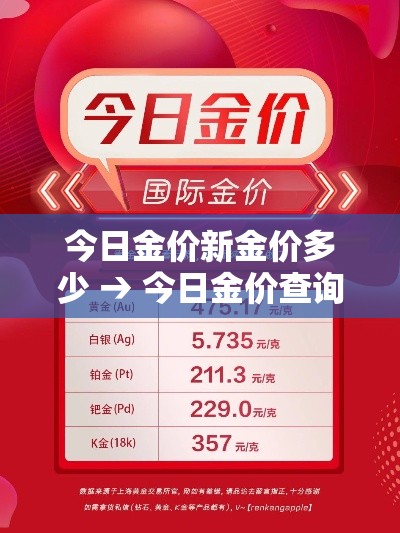 今日金价新金价多少 → 今日金价查询表2021