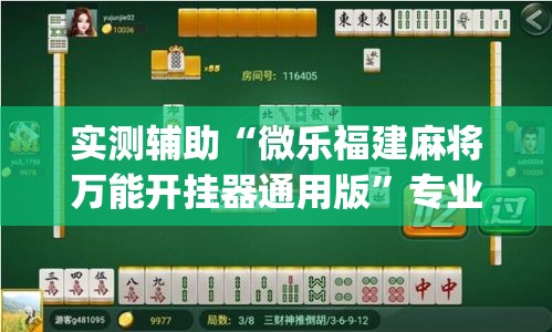 实测辅助“微乐福建麻将万能开挂器通用版”专业师傅带你一起了解(确实有挂