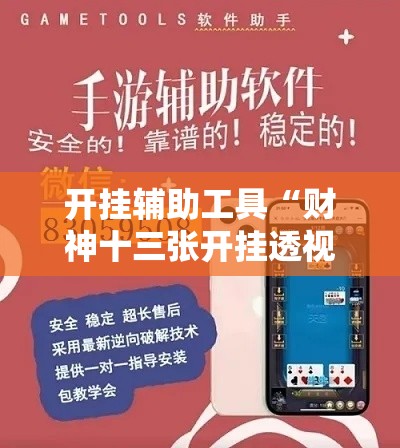 开挂辅助工具“财神十三张开挂透视软件	”科技辅助神器手机版