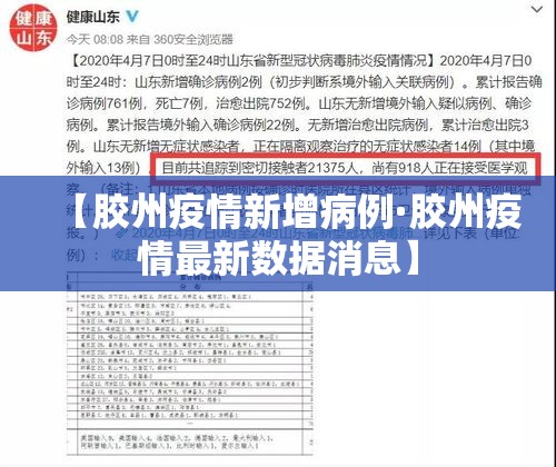 【胶州疫情新增病例·胶州疫情最新数据消息】 【胶州疫情新增病例·胶州疫情最新数据消息】