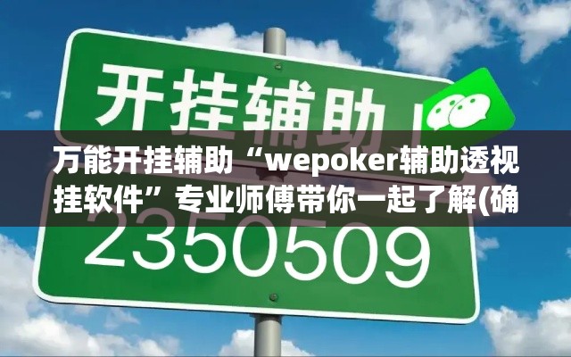 万能开挂辅助“wepoker辅助透视挂软件”专业师傅带你一起了解(确实有挂