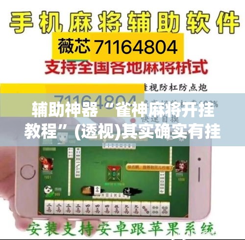 辅助神器“雀神麻将开挂教程”(透视)其实确实有挂
